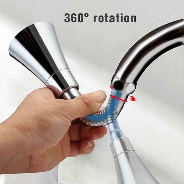 Universal Kitchen Water Faucet Adjustable Pressure 360 Degree Rotating Water Tap Head Water Saving Shower Faucet Nozzle Adapter