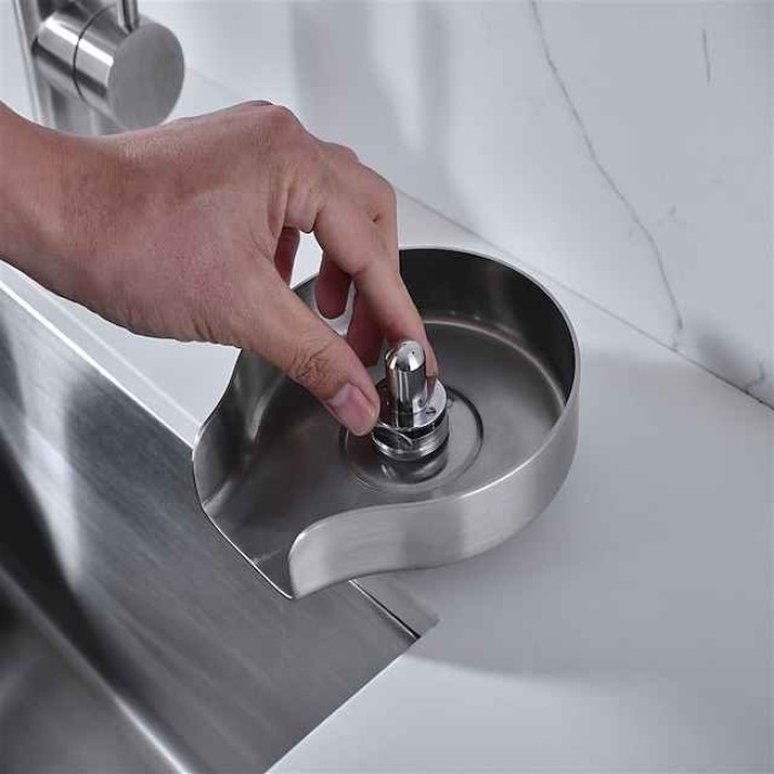 Stainless Steel Glass Rinser for Kitchen Sink, Glass Bottle Cup Washer for Sink Cup Rinser Clean Sink Attachment Accessories for Baby Bottle, Bar Wine Glass, and More Cups