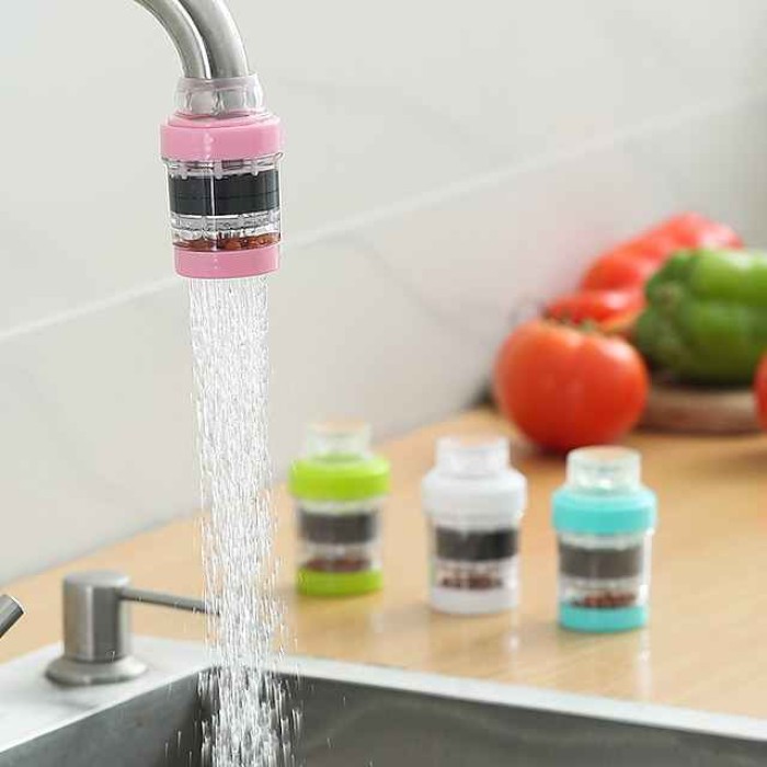 Kitchen Faucet Extender 360 Rotatable Spray Head Adjustable Splash-proof Faucet Filter Nozzle Tap Water Filter Accessories Random color