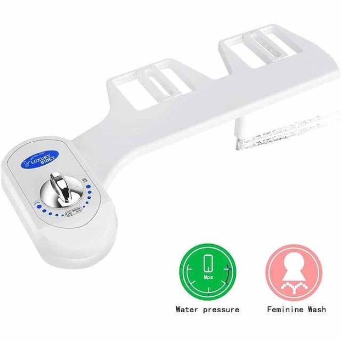 Bidet Attachment,Non-Electric Cold Water Bidet Toilet Seat Attachment with Pressure Controls