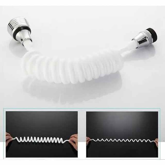 Kitchen Tap Lengthen Extender Long Hose Portable Stretchable Spring Extend Faucet