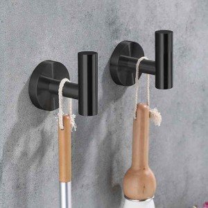 2PCS Robe Hooks Wall Mounted Clothes Hooks 304 Stainless Steel High Bearing Capacity Hooks for Bathroom/Kitchen