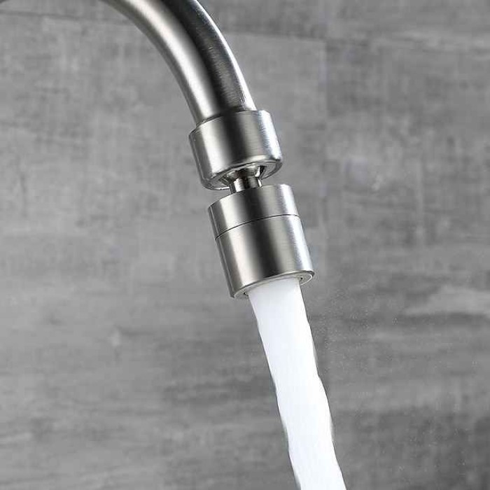 Kitchen Faucet with Bidet Single Handle Two Holes Stainless Steel Standard Spout Wall Mounted Modern Contemporary Kitchen Taps