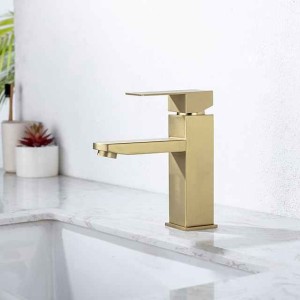 Bathroom Sink Faucet,Classic Stainless Steel Electroplated / Painted Finishes Centerset Single Handle One Hole Bath Taps