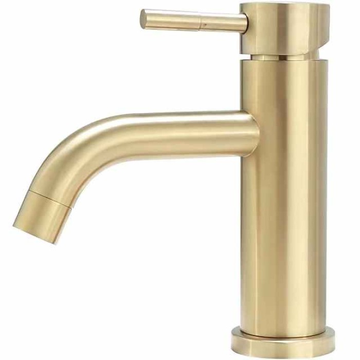 Bathroom Sink Faucet - Waterfall Nickel Brushed Centerset Single Handle One HoleBath Taps