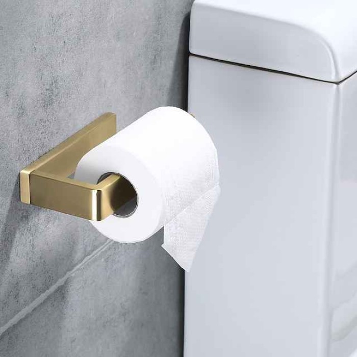 Toilet Paper Holder,304 Stainless Steel Wall Mounted Bathroom Decoration For Bathroom (Black/Brushed Nickel/Golden)