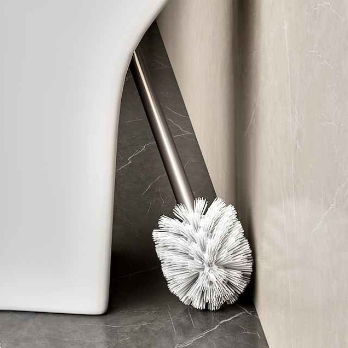 Toilet Brush Hole Free Wall Mounted Non Dead Space Luxury Household Toilet Cleaning Brush