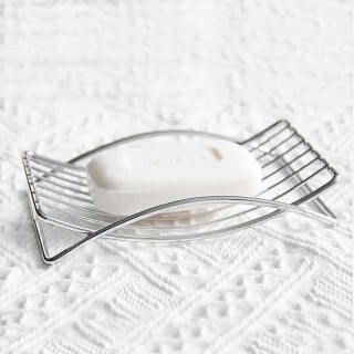 Iron Bathroom Toilet Laundry Soap Soap Box Metal Wire Drain Soap Mesh Rack Soap Holder