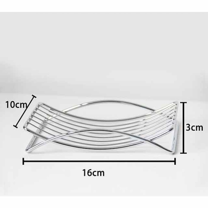 Iron Bathroom Toilet Laundry Soap Soap Box Metal Wire Drain Soap Mesh Rack Soap Holder