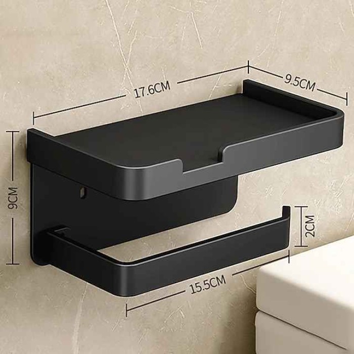 Toilet Tissue Holder Punch Free Toilet Roll Paper Storage Rack Tissue Box Toilet Toilet Paper Holder Toilet Paper Holder