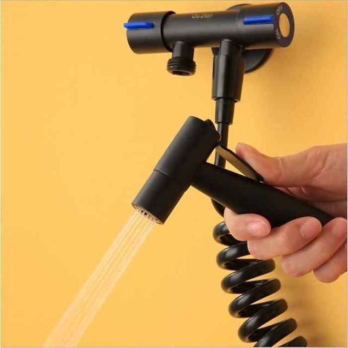 Handheld Toilet Bidet Sprayer Kit Wall-mount 304 Stainless Steel Toilet Bidet Showerhead with Hose Bathroom Cleaning Set