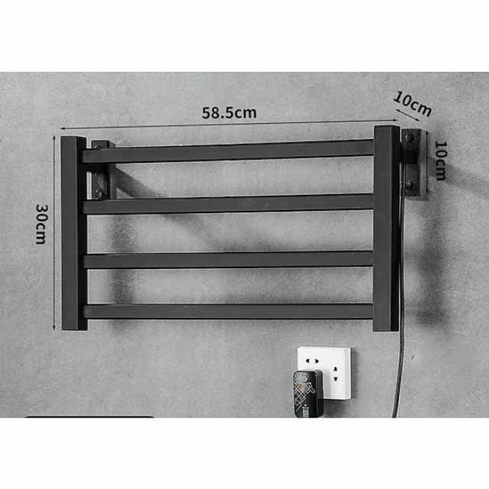 Towel Warmer Intelligent Electric Towel Rack Bathroom Towel Bar Electric Heating Constant Temperature Drying Perforated Free Towel Rack