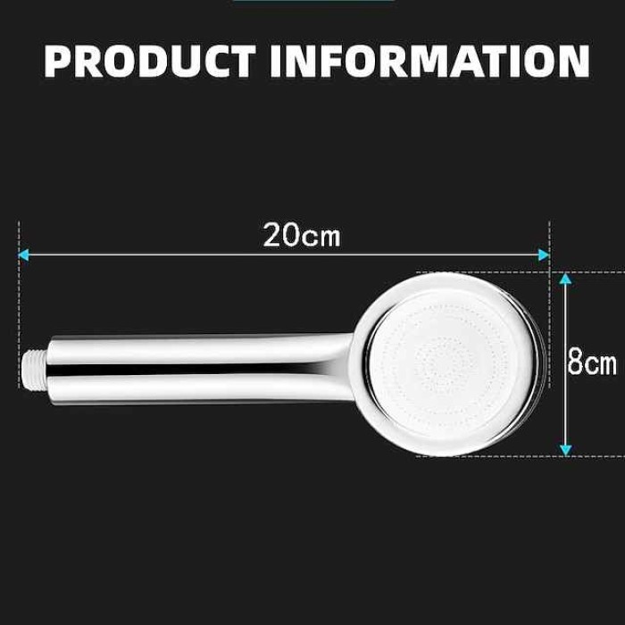 High Pressurized Nozzle Sprayer Shower Head Water Saving Rainfall with ABS Chrome Bathroom Shower Head Bathroom Accessories