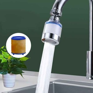 Faucet Water Filter for Bathroom Kitchen Sink Skin Face Wash, Faucet Filter Replacement Shower Head For Hard Water, Filtration Remove Chlorine Fluoride Heavy Metals