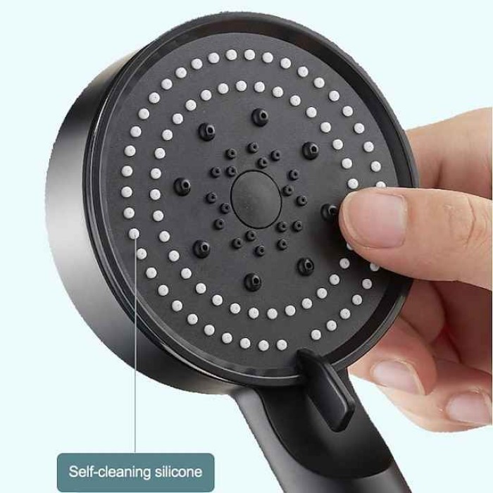 Shower Head High Pressure Handheld Spray with 5 Mode Showerhead, Adjustable High-Pressure Water Saving Shower Head Held, Shower Bathroom Accessories