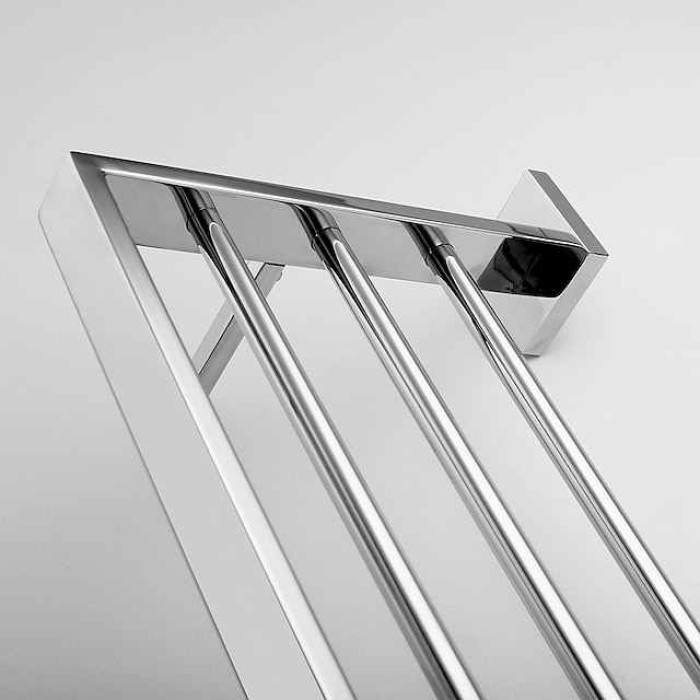 Wall Mounted Towel Bar Bathroom Towel Rail, SUS304 Stainless Steel 60cm Towel Rack Towel Holder, Modern Wall Mounted Clothes Holder Bathroom Towel Hanger