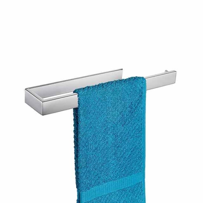 Adhesive Towel Holder, Towel Rail Stainless Steel Wall mounted, Bathroom Towel Rack 35cm, Towel Bar for Bath