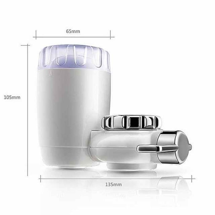 4 Stage Faucet Water Filter System Replacement Ceramic Filter, Faucet Water Filtration System, Tap Water Filter Sprayer Head Nozzle, Reduces Chlorine, Heavy Metals and Bad Taste