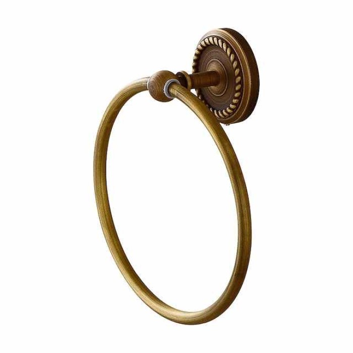 Towel Ring Wall Mounted Antique Brass Toilet Towel Ring Bath Towel Holder Hand Towel Holder Bathroom Accessories Bath Hardware