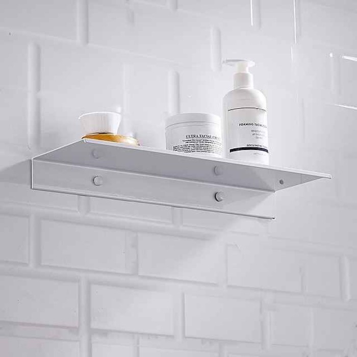 Wall Shelf Metal Shower Shelf Bathroom Aluminium Wall Shelf Shower Shelf Floating Shelf Decorative for Bedroom Kitchen Office Living Room