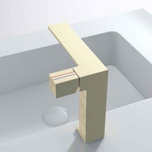 Bathroom Faucet Sink Mixer Basin Taps, Single Knob Monobloc Washroom Vessel Tap with Cold and Hot Hose