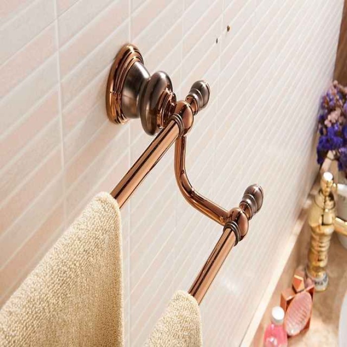 Towel Bar Cool  New Design Creative Antique  Country Brass 1PC - Bathroom Hotel bath 2-tower bar Wall Mounted