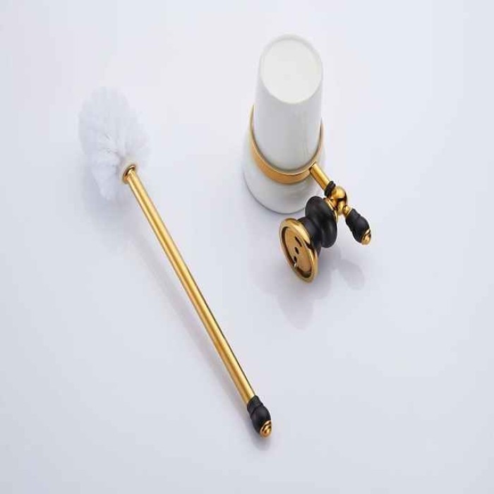 Toilet Brush Holder Cool New Design Creative Antique Country Brass 1PC - Bathroom Hotel bath Wall Mounted