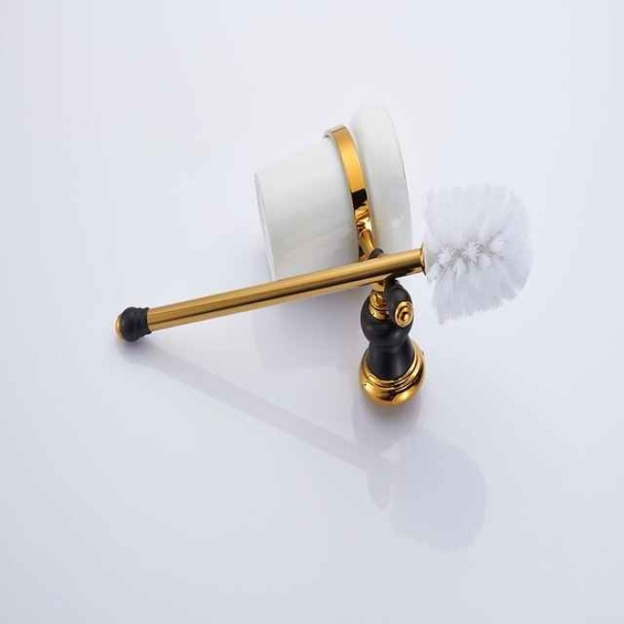 Toilet Brush Holder Cool New Design Creative Antique Country Brass 1PC - Bathroom Hotel bath Wall Mounted