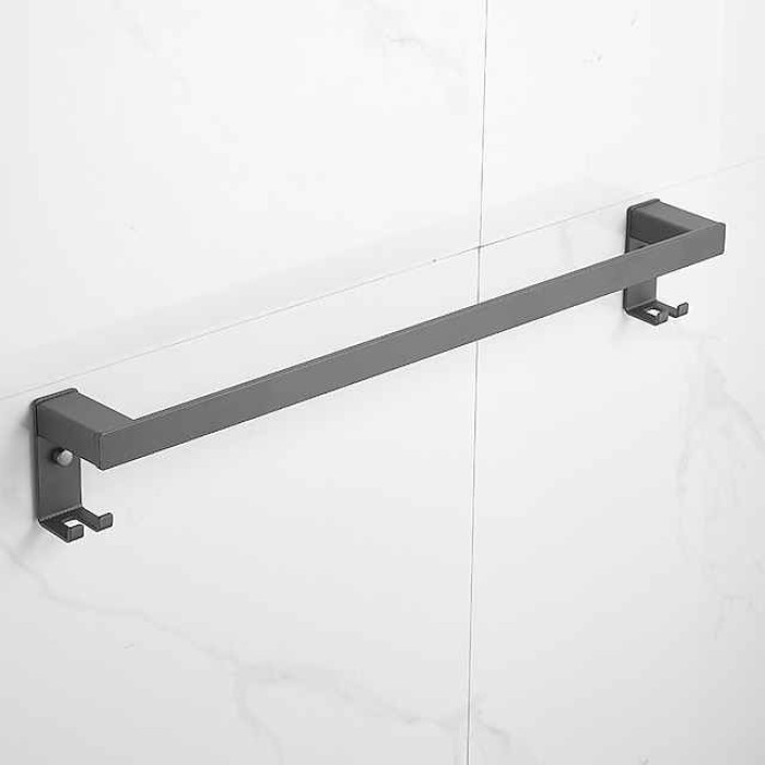 Towel Holder Towel Bar Creative Contemporary  Modern Aluminum 1PC 1-Towel Bar Wall Mounted