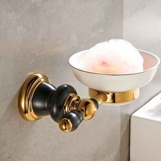 Soap Holder, Suction Cup Soap Dish For Bathroom Shower Soap Dishes & Holders Cool Creative Antique Country Brass 1PC - Bathroom Hotel bath Wall Mounted