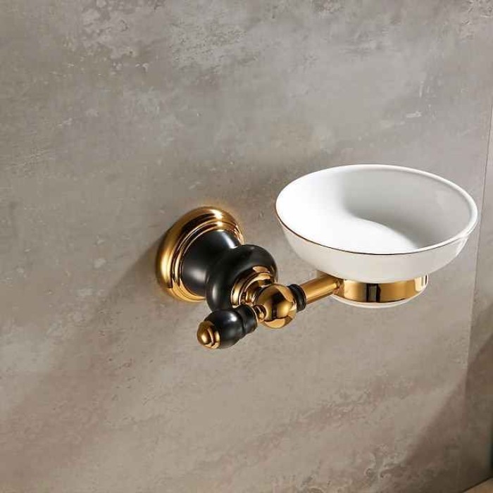 Soap Holder, Suction Cup Soap Dish For Bathroom Shower Soap Dishes & Holders Cool Creative Antique Country Brass 1PC - Bathroom Hotel bath Wall Mounted