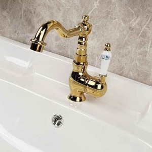 Bathroom Faucet Sink Mixer Basin Taps with Cold and Hot Hose, Deck Mounted Vessel Tap