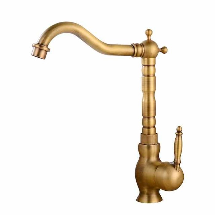 Kitchen Taps Sink Mixer Vessel Faucet, Single Handle with Cold and Hot Hose