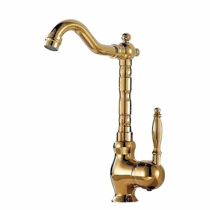 Kitchen Taps Sink Mixer Vessel Faucet, Single Handle with Cold and Hot Hose