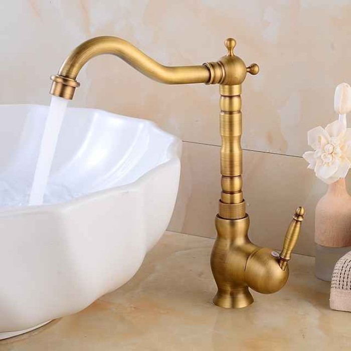 Kitchen Taps Sink Mixer Vessel Faucet, Single Handle with Cold and Hot Hose