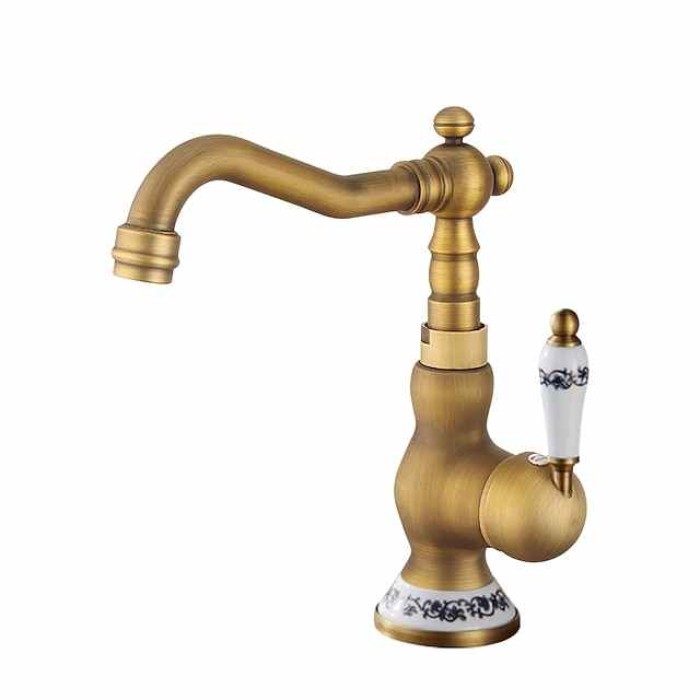 Bathroom Sink Mixer Faucet, Basin Taps with Cold and Hot Hose