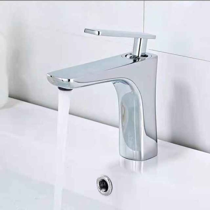 Bathroom Sink Mixer Faucet Basin Taps Single Handle Vessel Tap with Cold and Hot Hose