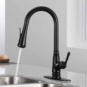 Kitchen faucet - Single Handle One Hole Painted Finishes Pull-out / Pull-down Centerset Modern Contemporary Kitchen Taps