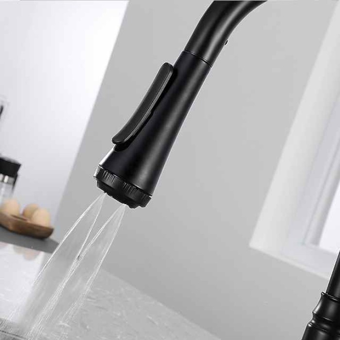 Kitchen faucet - Single Handle One Hole Painted Finishes Pull-out / Pull-down Centerset Modern Contemporary Kitchen Taps