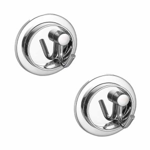 2PCS Powerful  Hooks for Shower,Kitchen&Bathroom,Stainless Steel Shower Hanger for Loofah,Towel