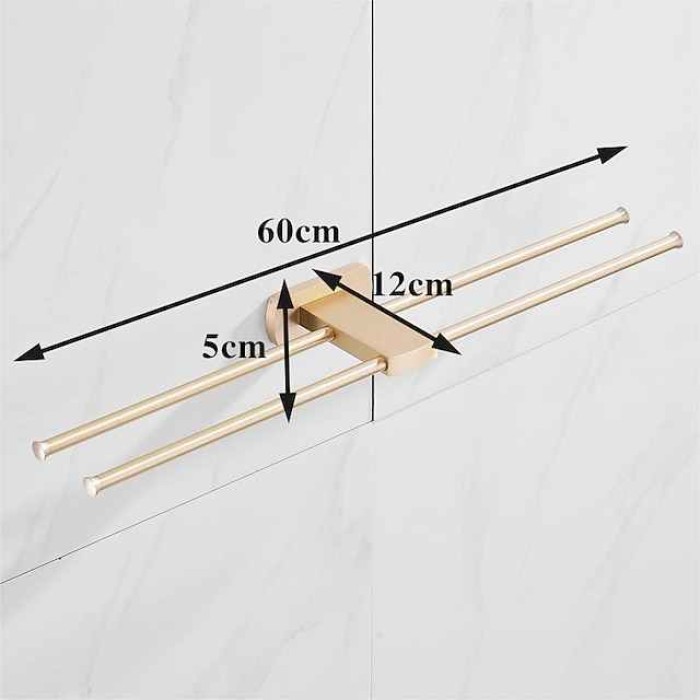 Towel Bar Cool / New Design Modern / Country Brass 1PC - Bathroom / Hotel bath 2-tower bar Wall Mounted