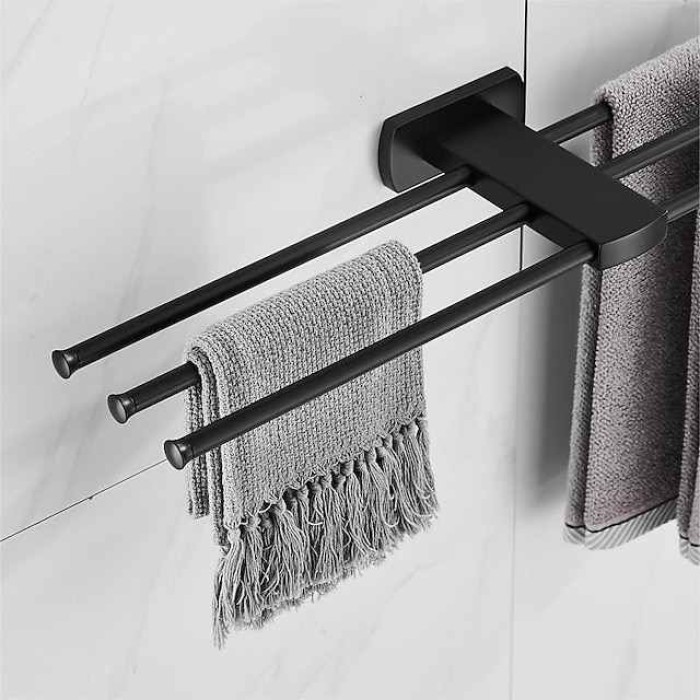 Towel Bar Cool / New Design Modern / Country Brass 1PC - Bathroom / Hotel bath 3-towel bar Wall Mounted