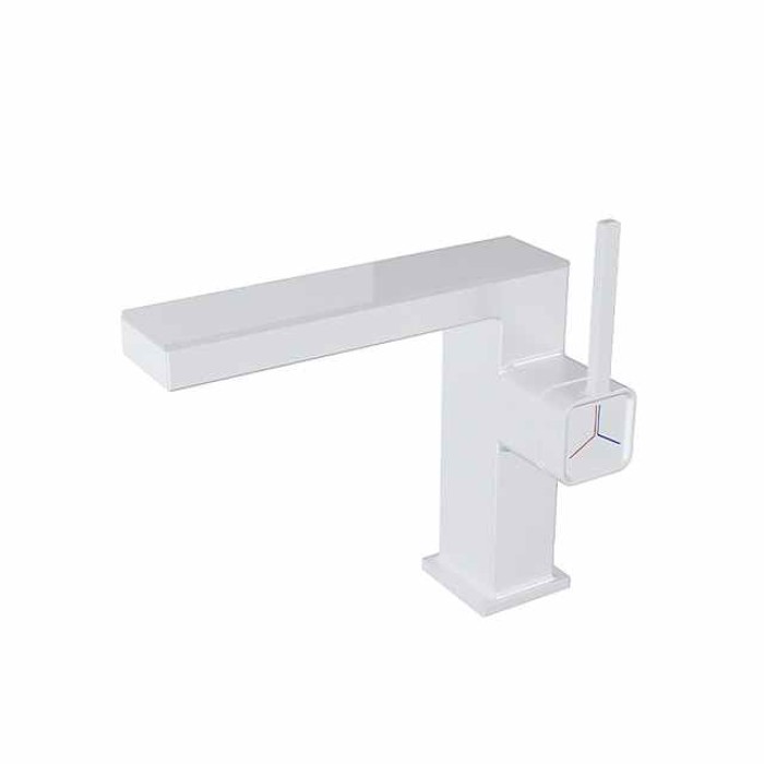 Bathroom Sink Faucet - LED / Classic Chrome / Nickel Brushed / Electroplated Centerset Single Handle One HoleBath Taps