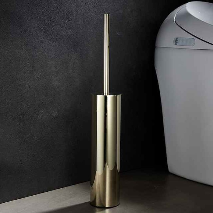 Toilet Brush Holder Creative / Multifunction Contemporary / Modern Stainless Steel 1PC Floor Mounted