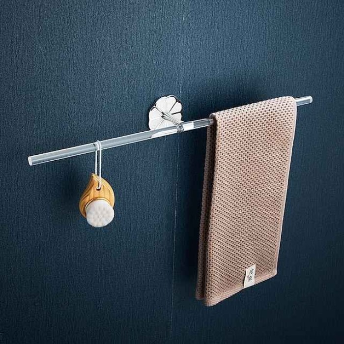 Towel Bar Creative Contemporary / Modern Stainless Steel / Zinc Alloy 1PC - Bathroom 2-tower bar Wall Mounted