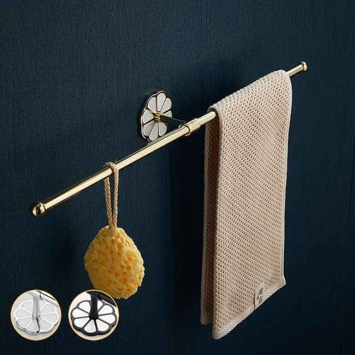 Towel Bar Creative Contemporary / Modern Stainless Steel / Zinc Alloy 1PC - Bathroom 2-tower bar Wall Mounted