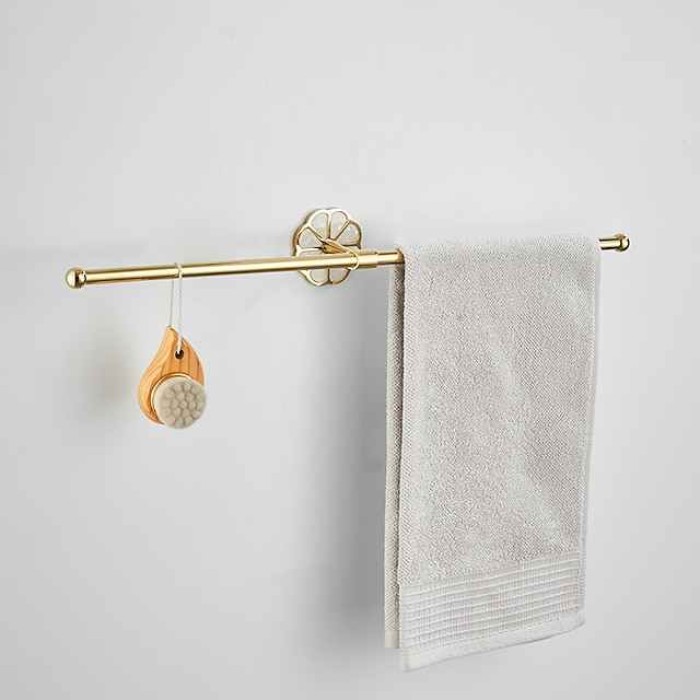 Towel Bar Creative Contemporary / Modern Stainless Steel / Zinc Alloy 1PC - Bathroom 2-tower bar Wall Mounted