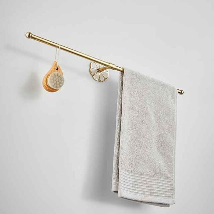 Towel Bar Creative Contemporary / Modern Stainless Steel / Zinc Alloy 1PC - Bathroom 2-tower bar Wall Mounted