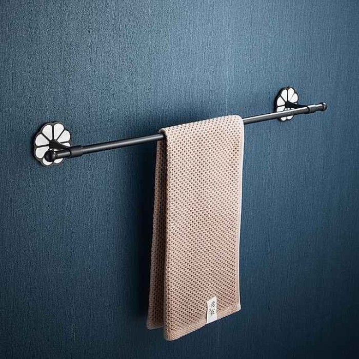 Towel Bar Creative Contemporary / Modern Stainless Steel / Zinc Alloy 1PC - Bathroom Single / 1-Towel Bar Wall Mounted