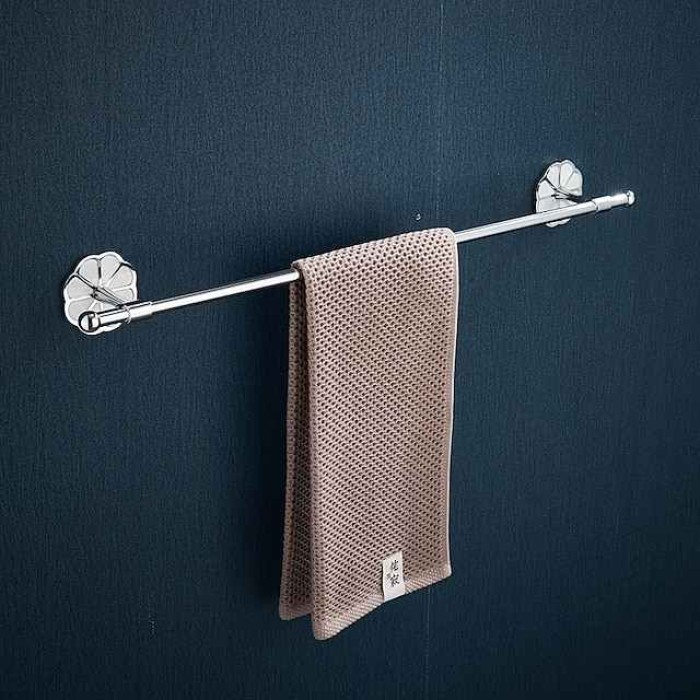 Towel Bar Creative Contemporary / Modern Stainless Steel / Zinc Alloy 1PC - Bathroom Single / 1-Towel Bar Wall Mounted